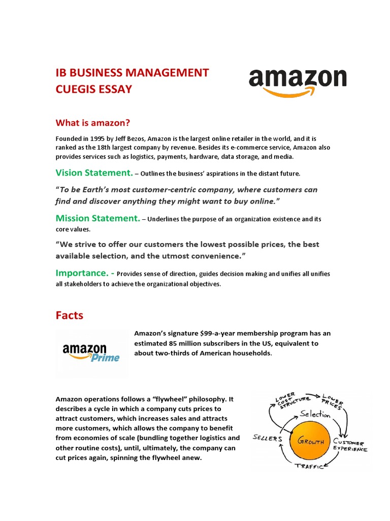 Ib Business Management Cuegis Essay PDF E Commerce Retail