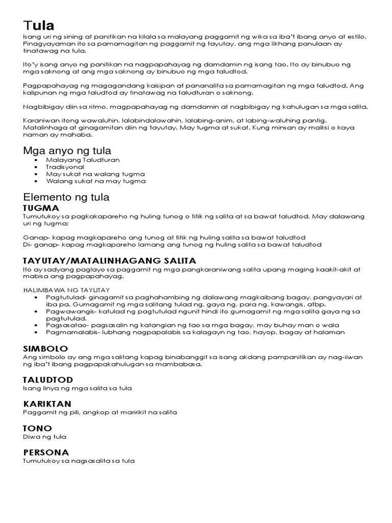 Tula | PDF