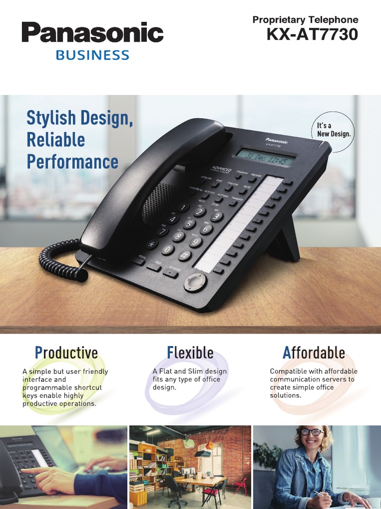 KX At7730 Leaflet 2 Es | PDF | Telephone | Information And Communications  Technology