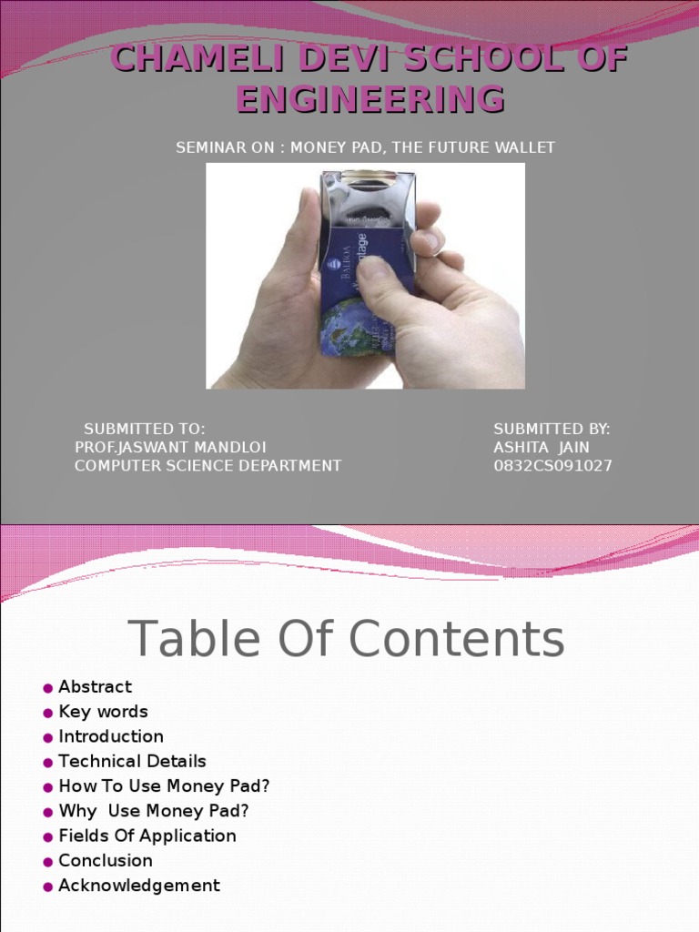 Money Pad Credit Card Financial Transaction