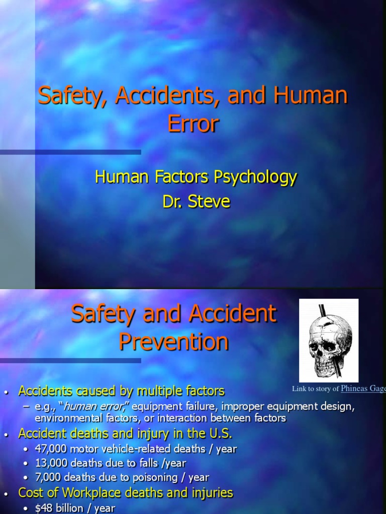 Unsafe Human Error Pdf Traffic Collision Occupational Safety And
