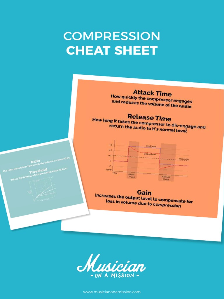 Compression Cheat Sheet PDF Audio Engineering Sound Technology