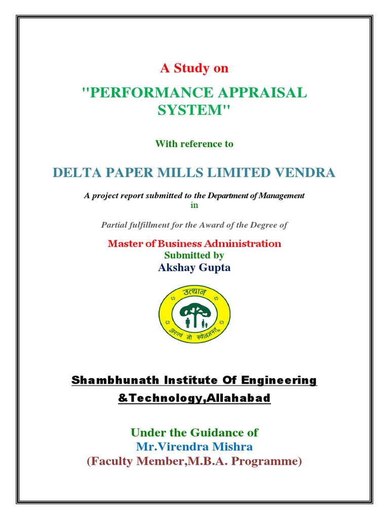 PERFORMANCE APPRAISAL IN HUMAN RESOURCE MANAGEMENT PDF visual data 6