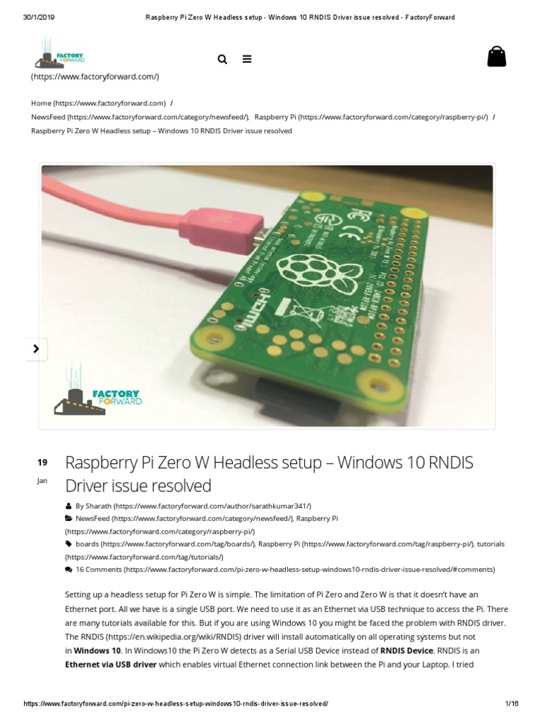 Raspberry Pi OTG | PDF | Windows 10 | Raspberry Pi