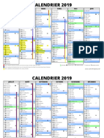 Calendrier 2019 L