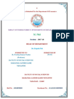 M. Phil: A Dissertation Submitted For The Department of Economics