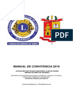 Manual de Convivencia 2019: Colegio Militar Tecnico Industrial Club de Leones Amparo de Niños de Girardot