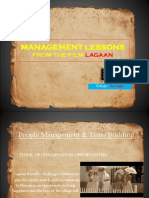 MANAGEMENT LESSONS FROM LAGAAN