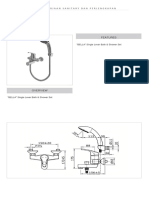 Specification Sheet: Bella Bath and Shower TX401SB