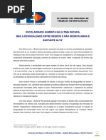 Mulheres no mercado de trabalho metropolitano 