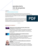 Los Cinco Secretos de La Programación de Proyectos