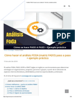 Matriz FODA - 6 Pasos para Realizarla + Formato y Ejemplo Práctico