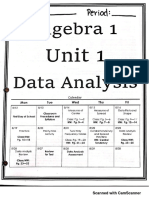 2019 algebra 1 unit 1 packet blank