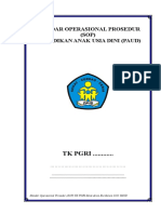 SOP (Standar Operasional Prosedur PAUD KTSP PAUD TK 2019