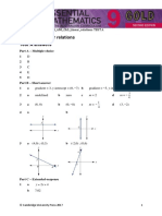 Chapter 5: Linear Relations Test A Answers