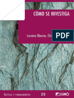 Cómo Se Investiga - Lorraine Blaxter PDF