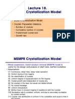 MSMPR Crystallization Model