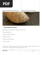 Pane Casereccio Di Bonci, Ricetta Passo A Passo PDF