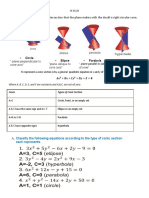 Conic Sections - The Curves of Intersection That The Plane Makes With The Doubl e Right Circular Cone