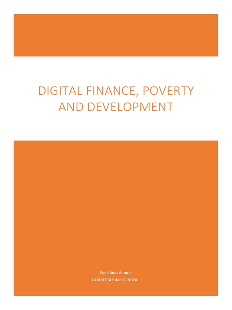 Digital Finance's Impact on Poverty | PDF | Robust Statistics | Poverty