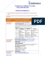 Boletin Semanal Indesgua 23-2015 - Convocatorias Abiertas Al 7 Junio de 2015