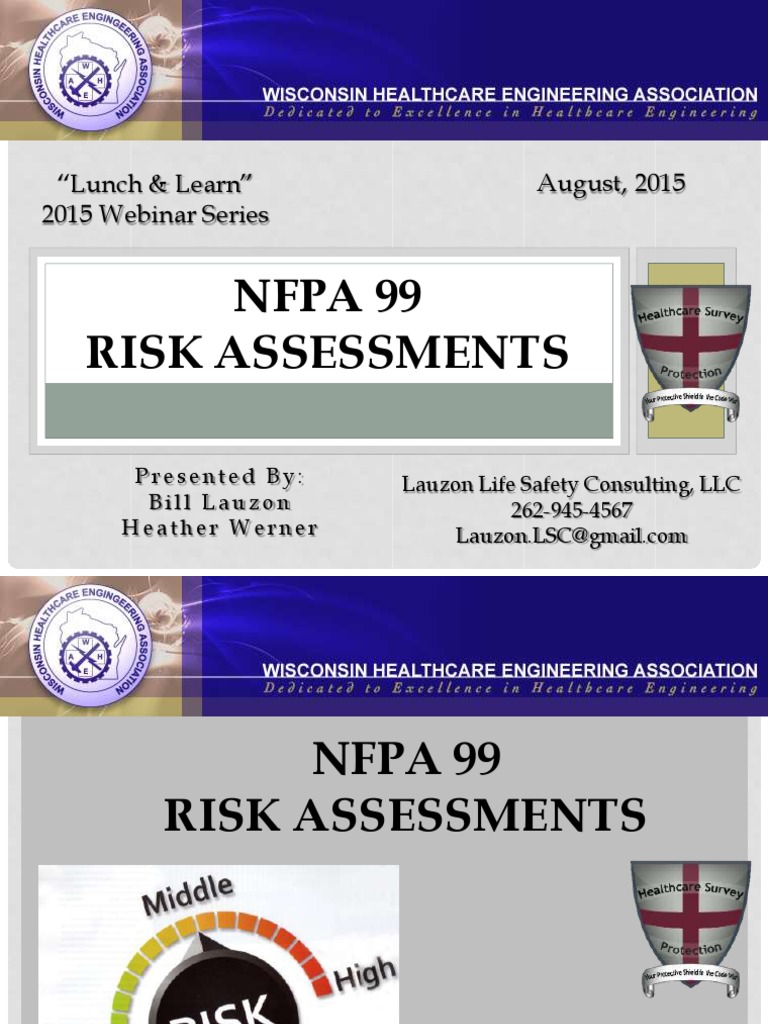 NFPA 99 Risk Assessment Overview | PDF | Risk Management | Reliability ...