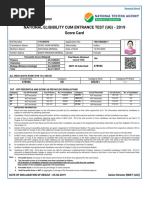 NEET 2024 Score Card and Results | PDF | Student Assessment And ...