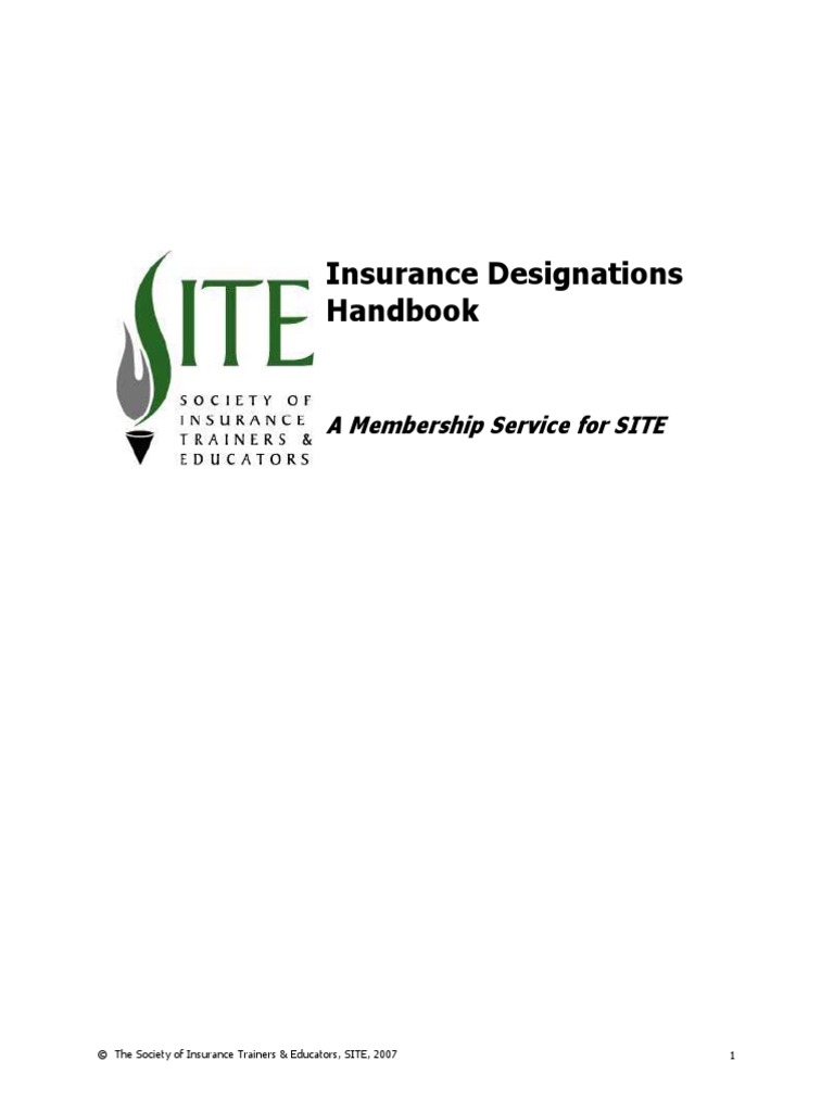 Insurance Designations Handbook (BookFi) PDF PDF Actuarial Science Actuary