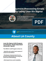 Reducing Payment Processing Errors at LA County Using Lean Six Sigma