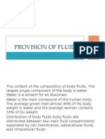 Provision of Fluid