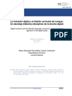 La Inclusión Digital y El Diseño Curricular de Lengua: Un Abordaje Didáctico-Disciplinar de La Brecha Digital