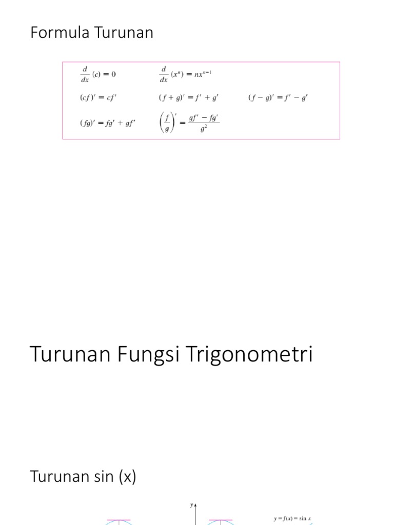 Turunan Fungsi Trigonometri Pptx