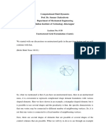 Computational Fluid Dynamics Prof. Dr. Suman Chakraborty Department of Mechanical Engineering Indian Institute of Technology, Kharagpur