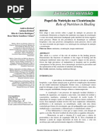 Papel da nutrição na cicatrização