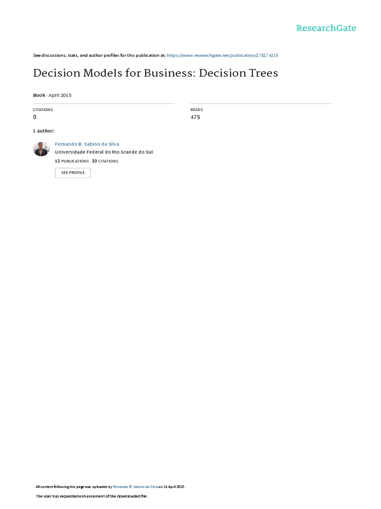 Business Decision Trees Explained | PDF | Probability Theory | Insurance