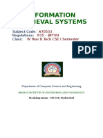 Information Retrieval Systems (A70533)