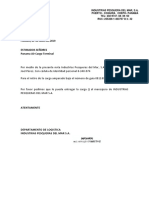 Carta de Autorización