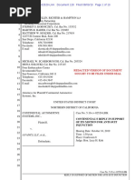 19-08-09 Continental Reply ISO Antisuit Injunction Motion