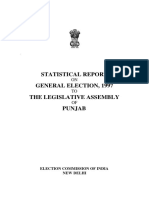Statistical Report General Election, 1997 The Legislative Assembly Punjab