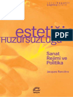 Estetigin Huzursuzlugu - Jacques Ranciere PDF