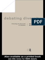 Jan Blommaert, Jef Verschueren-Debating Diversity - Analysing The Discourse of Tolerance-Routledge (1998) PDF