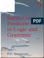 STRAWSON, P.F. - Subject and Predicate in Logic and Grammar