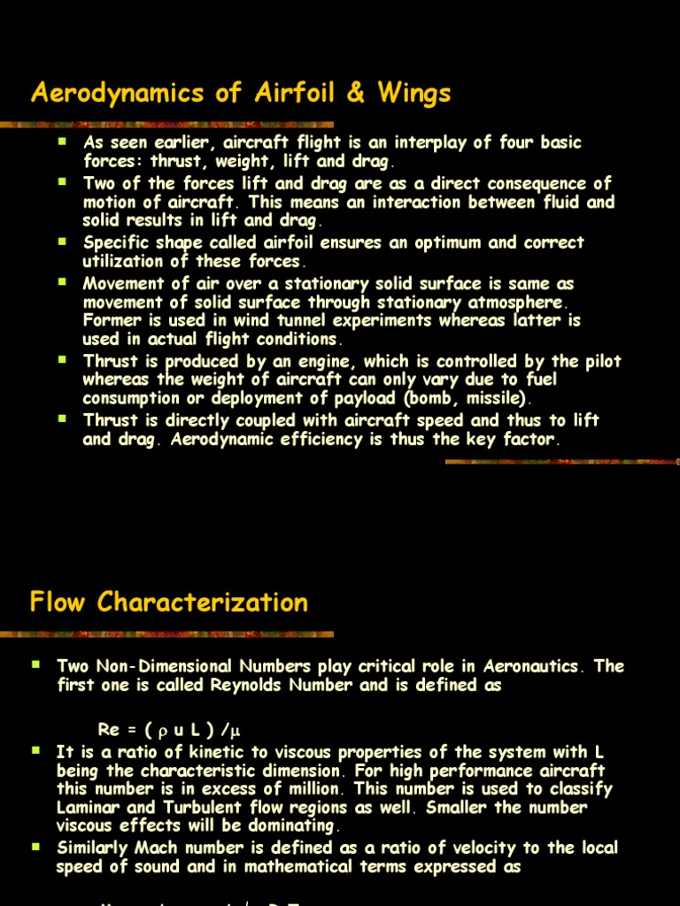 Aerodynamics of Airfoil & Wings | PDF | Aerodynamics | Airfoil