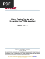 Mentor Graphics Corporation, Using DesignChecker With SystemVerilog-VHDL Assistant, Release v2018.2