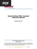 Mentor Graphics Corporation, SystemVerilog-VHDL Assistant Reference Manual, Release v2018.2