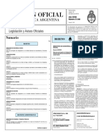 Boletín Oficial de Argentina prorroga designación