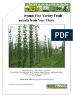 2013 Hops Variety Trial Year 3