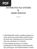 Distributed File Systems & Name Services: UNIT-4