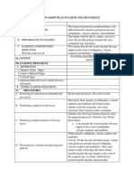 Detailed Lesson Plan in Earth and Life Science I. Objectives