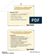 Pasos A Seguir en La Formulacion Y Evaluacion de Proyectos: Evaluación Ex-Ante